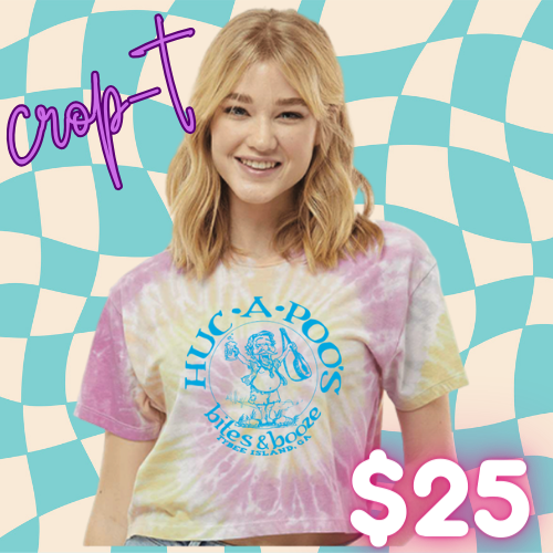 Ladies Crop Top Tie Dye – Huc-a-Poos